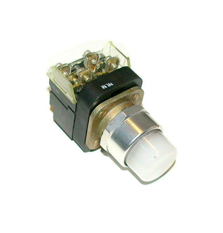 ALLEN BRADLEY   800T-PB16   ILLUMINATED WHITE PUSHBUTTON 1 N.O. 1 N.C.