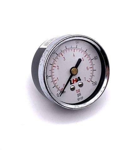 LHA P563296-016-603 SP-15P Pressure Gauge 100 PSI 2" Face 1/8" NPT Back Mount