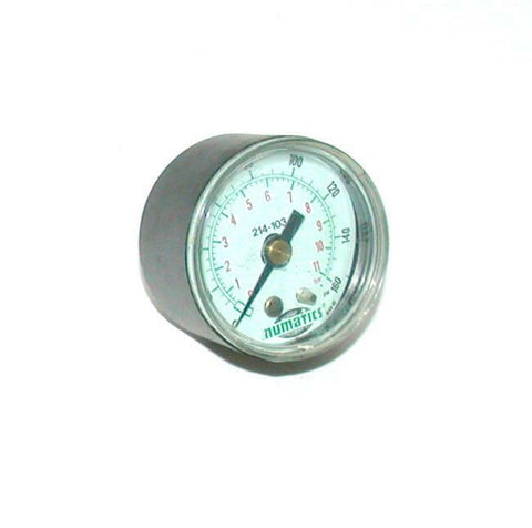 NUMATICS   214-103  BACK MOUNT VACUUM GAUGE 1/8 NPT 0-160 PS