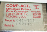 Up to 2 New Turn-Act Comp-Act Rotary Vane Air Actuator 041-111