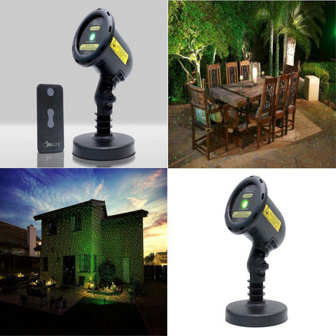 BlissLights Motion Green Indoor/Outdoor Laser Projector W/Remo Surplus Select
