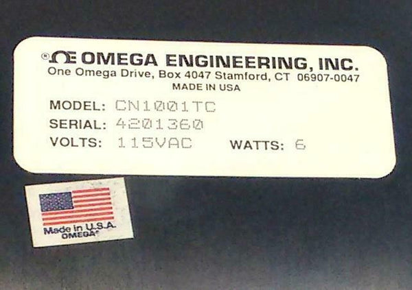 New Omega Engineering CN1001TC Temperature Controller 115 VAC 6 Watts