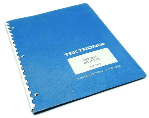 Tektronix DC 502 550MHZ Counter Instruction Manual