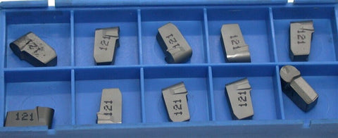 Lot of 10 Valenite Grooving & Turning Inserts VIPV5.00E2.50 VC121