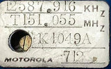 Motorola K1049A Channel Element T151.055 MHz 12587.916 KHz