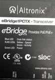 Altronix eBridge1PCTX Ethernet Transceiver IP Video/Data & PoE/PoE+ Over Coax