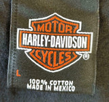 Harley Davidson Motorcycle Men's American Legend Eagle Graphic Black Shirt Large
