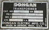 Dongan Electric 4422 Transformer 220-380-420-440 Volts 0.50 VA