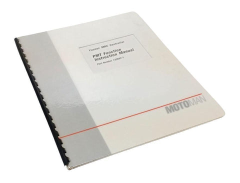 Motoman Yasnac MRC Controller PMT Function Instruction Manual