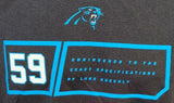 Nike Dri-Fit Men's Carolina Panthers Luke Kuechly 59 NFL Black Shirt Size Medium