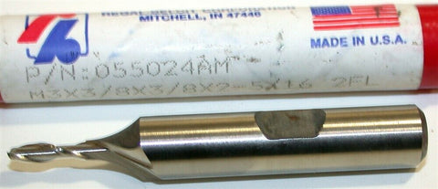 Up to 3 New Regal 3mm 2 Flute HSS End Mill 55024