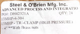 Steel & O'Brien 13MHP-4-304 4" High Pressure Tri-Clamp W// Brass Nuts SS