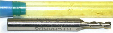 Up to 4 New Richards 2mm Diameter 3/16" Shank 2 Flute HSS End Mill