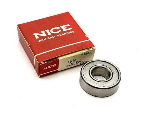 NICE 1616 DS TN Ball Bearing 1/2" X 1-1/8" X 3/8" (2 Available)