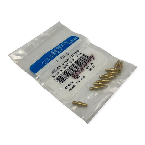 Johnson Controls F-300-35 Barbed Union Fitting 5/32 x 5/32 O.D. Tube 10 Pack