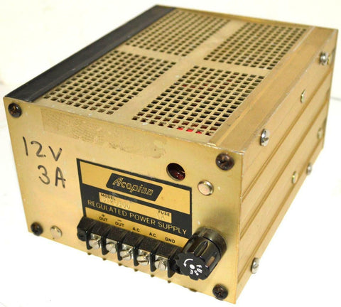 ACOPIAN B120300 REGULATED POWER SUPPLY 1 AMP FUSE