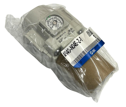 SMC AR40-N04E-Z-B Modular Air Regulator w/ Square Embedded Pressure Gauge 1 MPa
