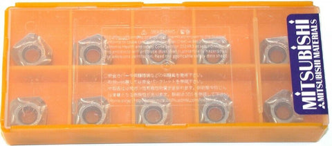 Lot of 10 Mitsubishi Carbide Face Milling Insert SNGU140812ANER-L MP9120