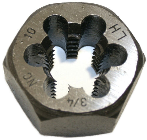 Hex Rethreading Die for 3/4"-10 NC LH Thread