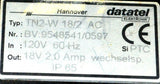 HANNOVER DATATEL TN2-W AC-AC ADAPTER 18 VAC @ 2 AMPS