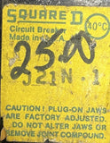 Lot of (2) Square D Q1370 3 Pole Circuit Breaker 70A 240VAC 3 Phase Plug-In
