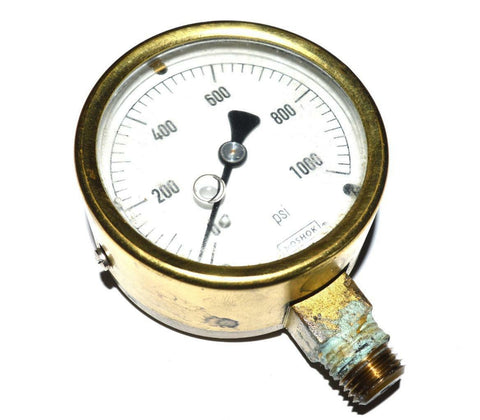 NOSHOK ROUND PRESSURE GAUGE 0-1000 PSI