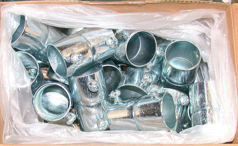 NEW BOX OF 25 THOMAS & BETTS 1" EMT SET SCREW CONDUIT COUPLINGS MODEL  TK123A