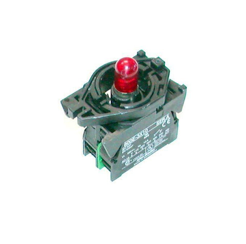 New Telemecanique  800E-3D0  Light Module W/Contact Block & Latch 1 N.O. Contact