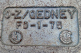 Lot of (2) O-Z Gedney FD-1-75 Single Gang Cast Iron Device Box 3/4" HUB