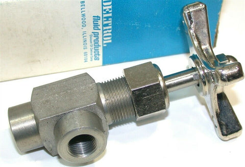 Deltrol Pneu-Trol 1/4" 10000 PSI SS Angle Needle Valves S202SS3 S-202-SS3 New