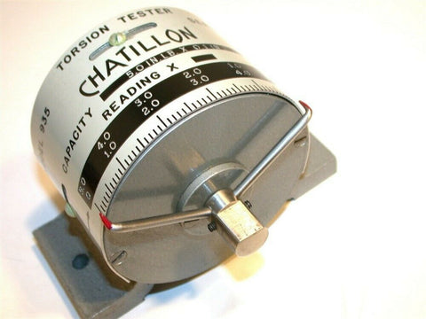 CHATILLON 5.0 IN. LB X 0.1 IN. LB. TORSION TESTER MODEL 935 -FREE SHIPPING