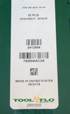 Lot of 9 New Tool-Flo Deep Grooving 1/4" Insert VDB 250 AG15 AC3A