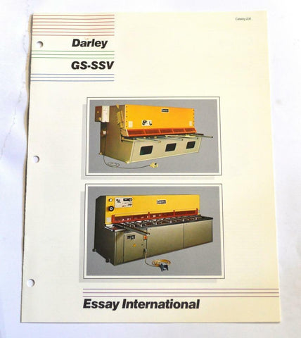 DARLEY GS-SSV ESSAY INTERNATIONAL BROCHURE