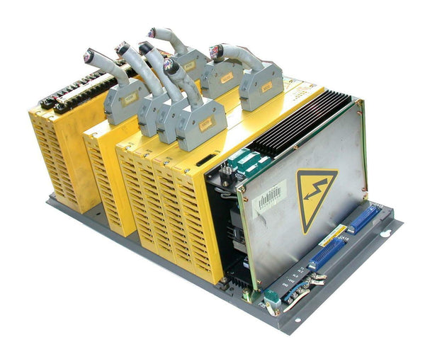 VERY NICE FANUC INPUT OUTPUT RACK A03B-0801-C009 W/ POWER UNIT A16B-13