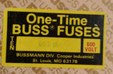 Box of (5) Bussmann NOS-60 One-Time Medium Electrical Fuses 60A 600V