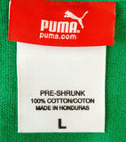 Puma Men's Long Distance Relationship Boilermaker Green Short Sleeve Shirt Large