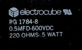 Electrocube RG1784-8 Capacitor 220 Ohms 0.5 MFD 600 VDC 0.5 Watts