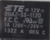 Lot of (4) TE Connectivity QUAZ-SS-112D Signal Relay 1A 120VAC