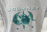 Tultex Men's Journey World Tour 2011 Concert Gray Short Sleeve Shirt Size Large