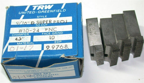 Set of 4 TRW #10-24-NC Chasers for 9/16" Die Head No. 99768 NIB - 3 available