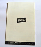 HARDINGE DH-5 CARBIDE CUTTING TOOLS BROCHURE