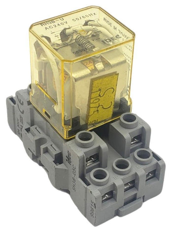 Idec RH3B-U Power Relay With Base 240VAC 50/60Hz