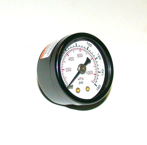 NEW CHINA BACK MOUNT AIR PRESSURE GAUGE 1/8 NPT 0-160