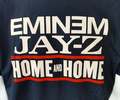 Alstyle Men's Eminem Jay-Z Home And Home Tour 2010 Black Shirt Size La