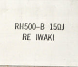 Iwaki  RH500-B  External Regenerative Resistor 15 Ohm J