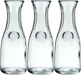 Anchor Hocking 139UR 4-1/8" x 11" Glass Glass Carafe Decanter 1 Liter - 3 Pack