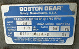 Baldor 33-1163-1164 Gear Motor 1/3 HP 10:1 Ratio 208-230/460V 3 Ph Boston Gear