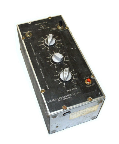 LEKTRA TM-8 ELECTRONIC DECADE INTERVAL TIMER 2-100 SECOND RANGE