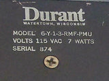 Durant  6-Y-1-3-RMF-PMU  6-Digit Electric Counter 115 VAC 60 Hz 7 Watts