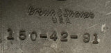 Brown & Sharpe 150-42-91 Tool Post w/ Tool Holder & (2) Carboloy PTAPRS-12-3